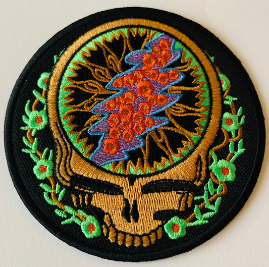 Grateful Dead Steal Your Face w/ Vines 3.5" Round Patch