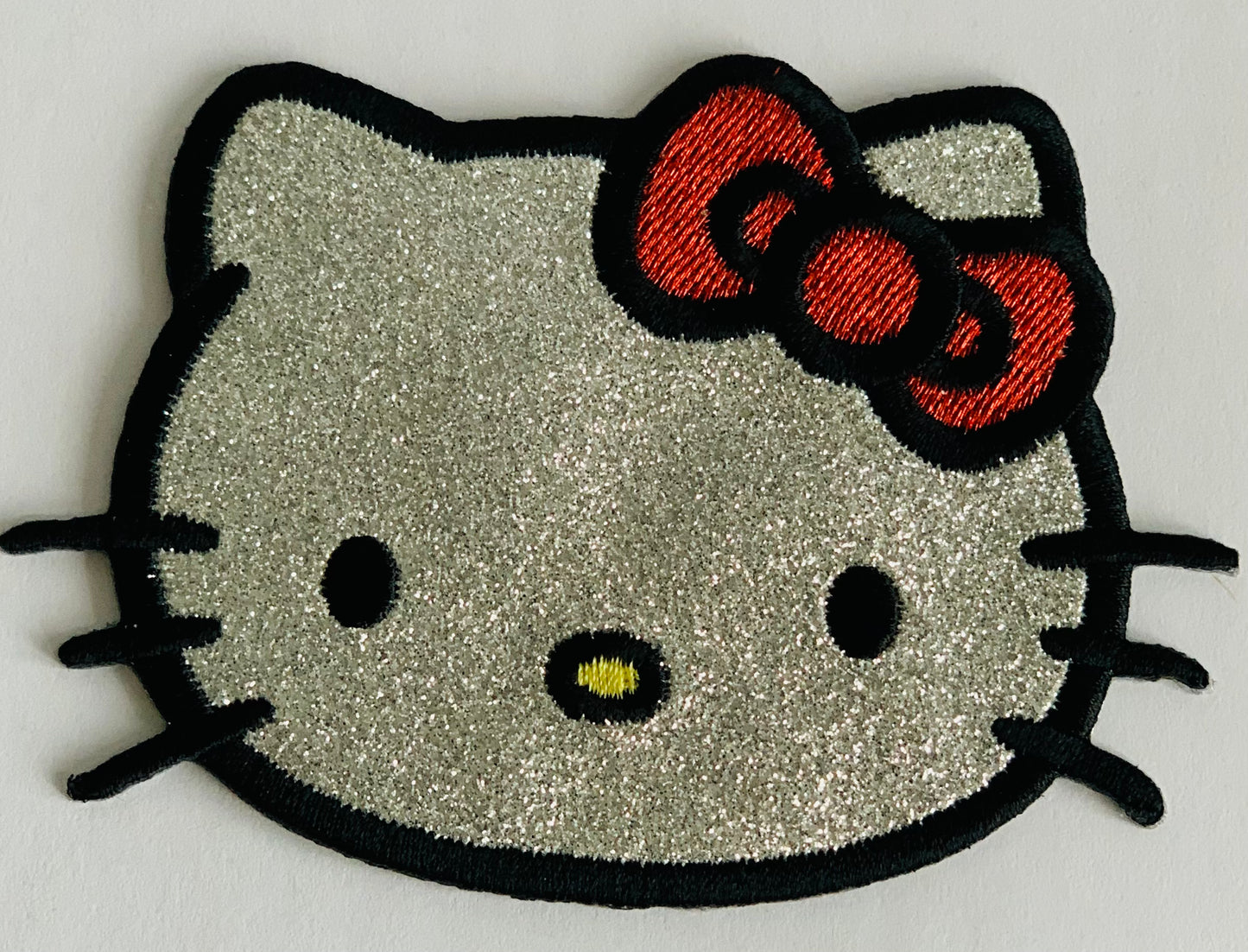 Hello Kitty Headshot Glitter Patch