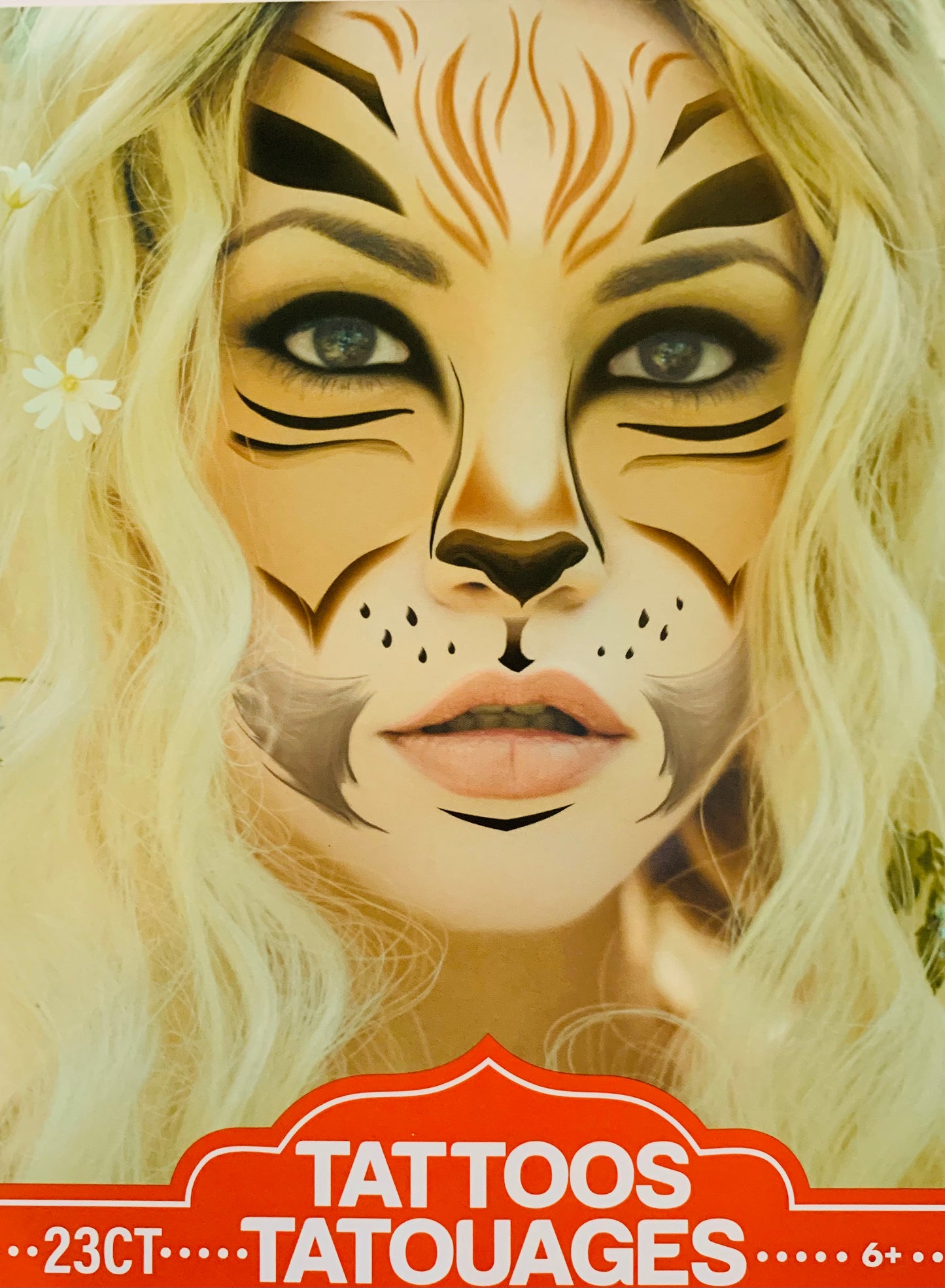 Lion Temporary Tattoos Costume