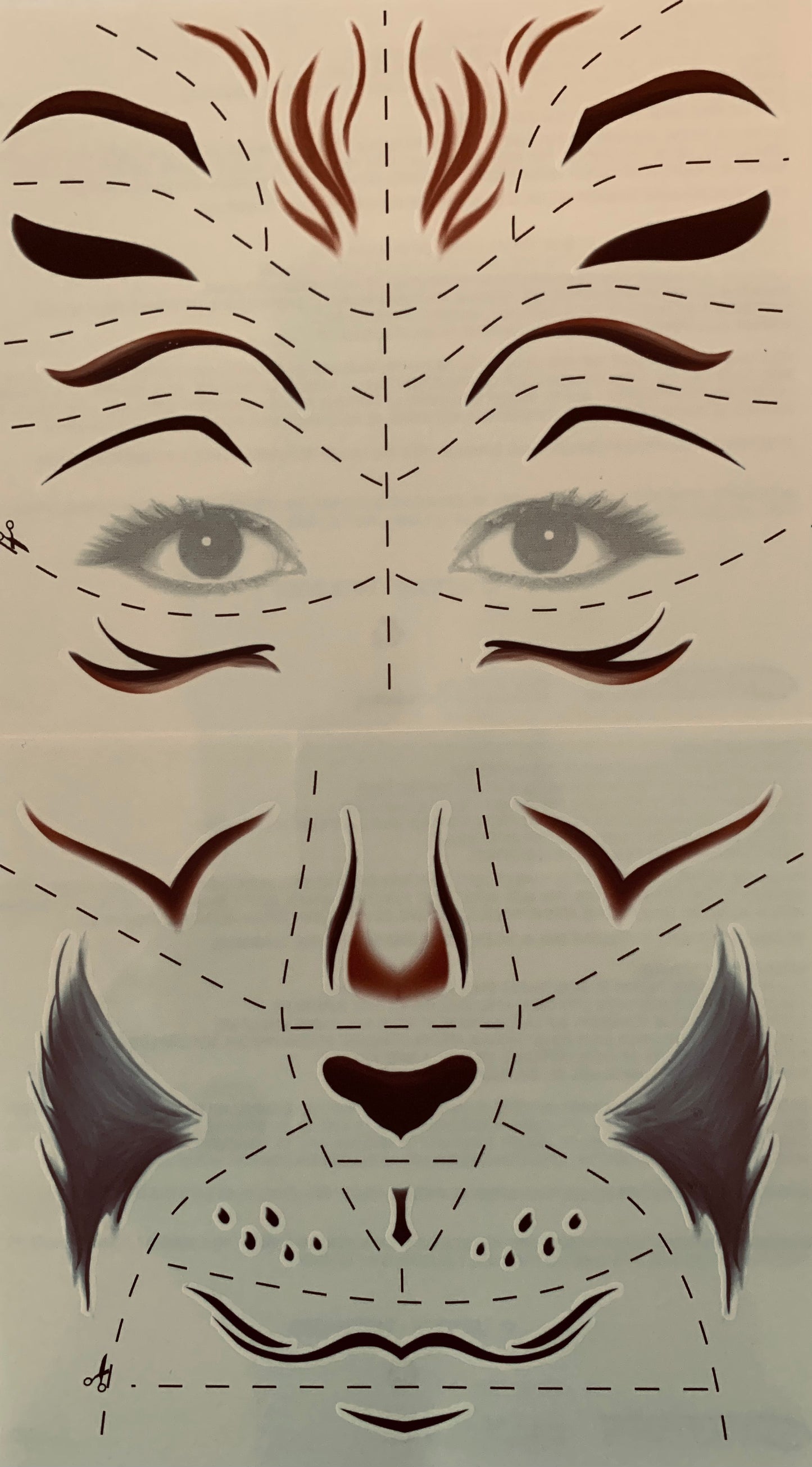 Lion Temporary Tattoos Costume
