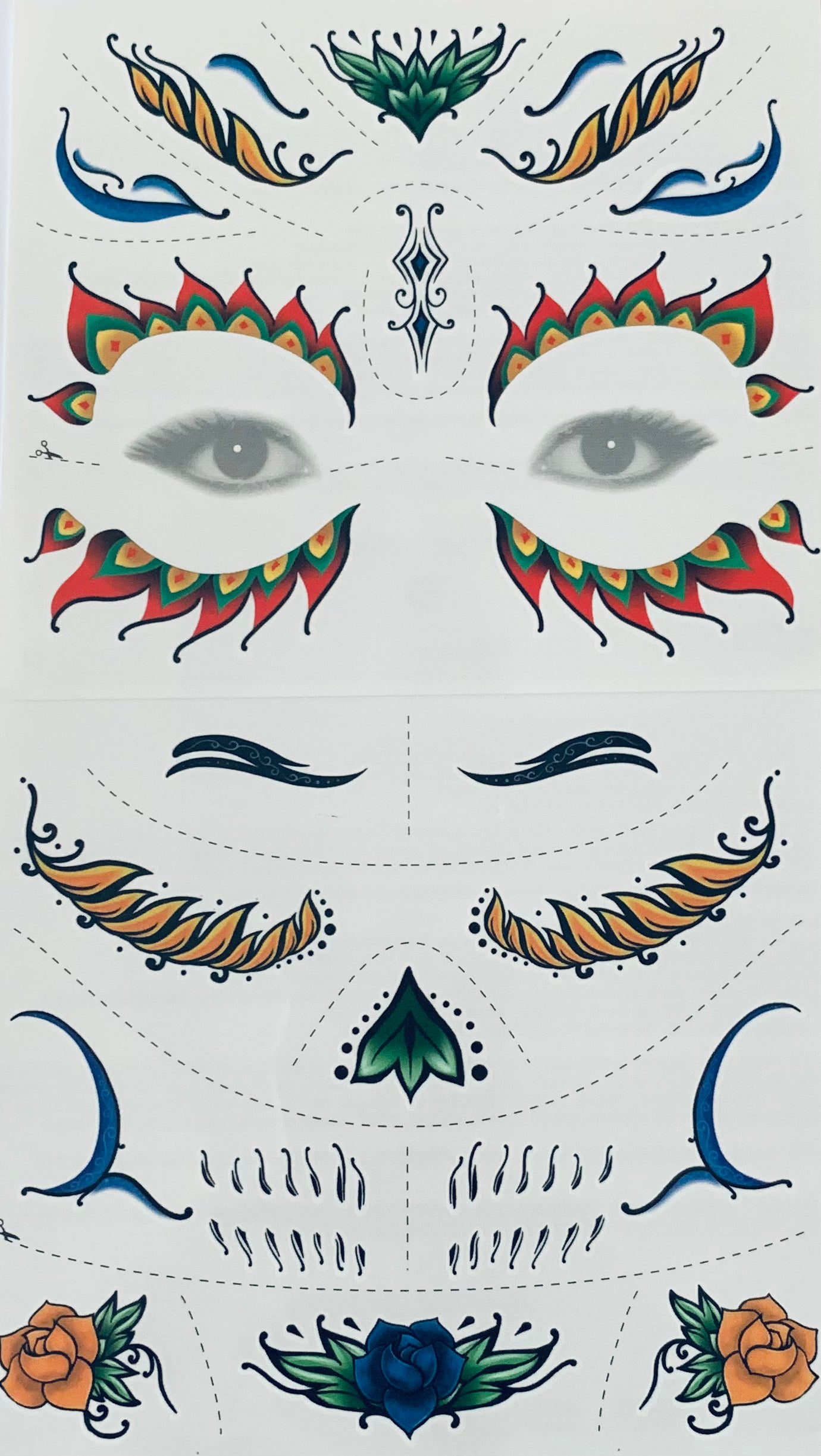 Day of the Dead Temporary Tattoos.