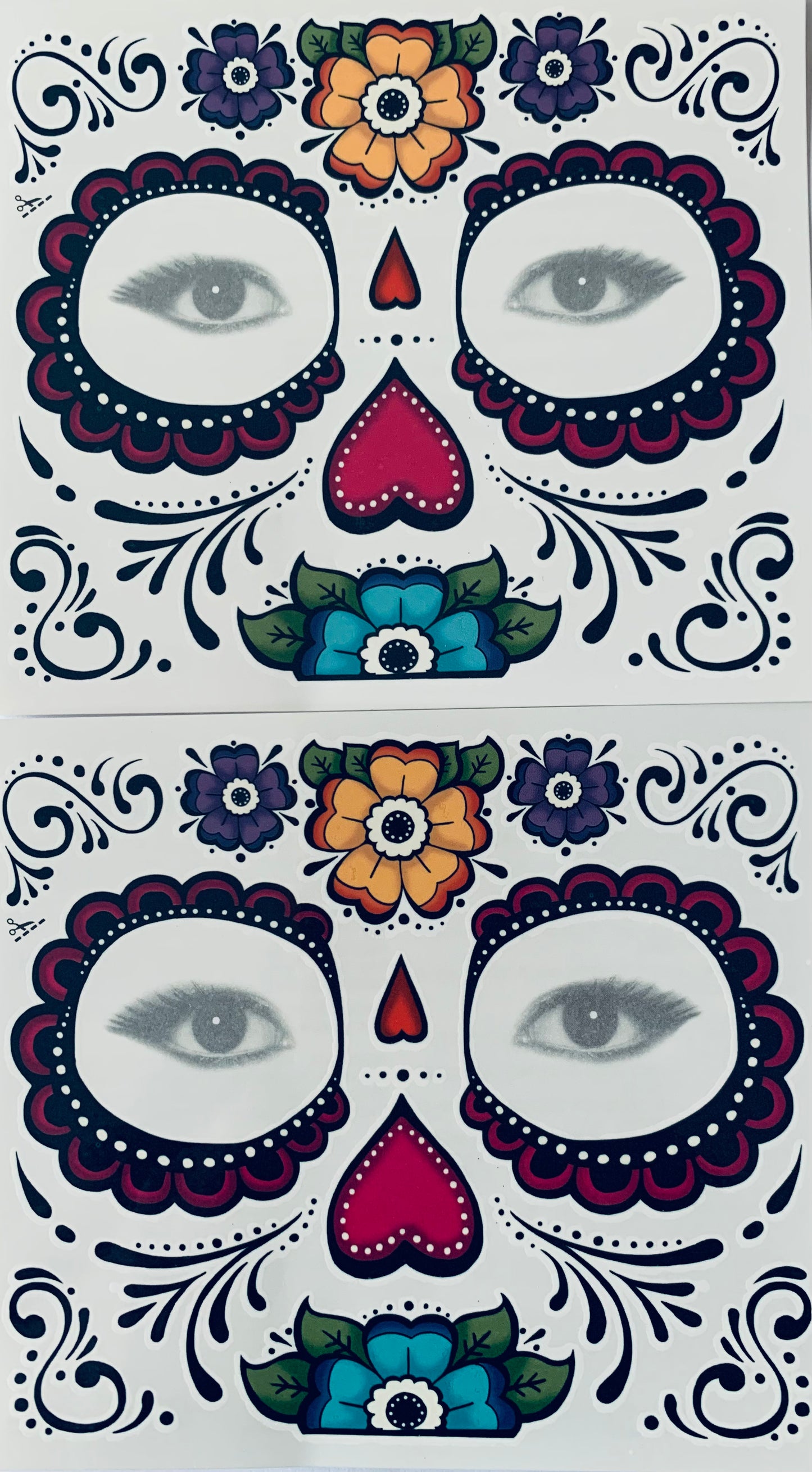 Day of the Dead Temporary Tattoos
